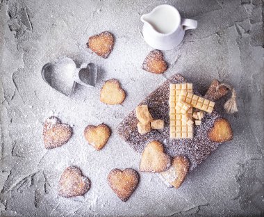 kalp şekilli kurabiye