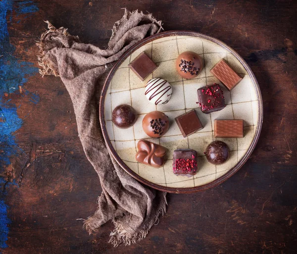 Традиционный шоколад Бельгии — стоковое фото
