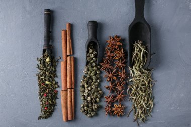 Çeşitli çaylar bir baharat