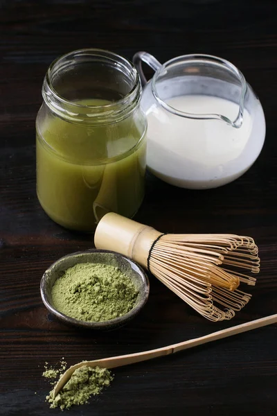 Grüner Matcha-Tee — Stockfoto