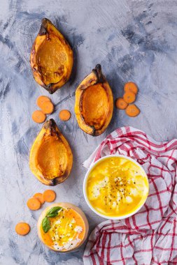 balkabağı çorbası-sebzeli