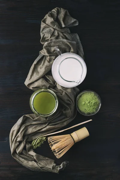 Grüner Matcha-Tee — Stockfoto