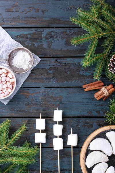 Hagyományos karácsonyi vanília cookies — Stock Fotó