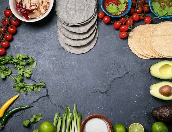 홈 만든된 tortillas — 스톡 사진