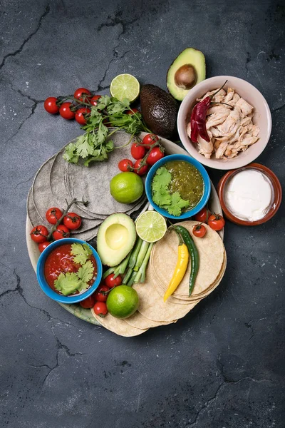 Hem gjorde tortillas — Stockfoto