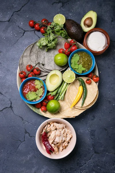 홈 만든된 tortillas — 스톡 사진
