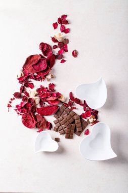 Saint valentine's day ceramic plates