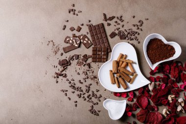 Saint valentine's day ceramic plates