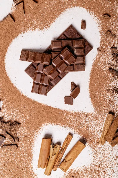 Sint Valentijnsdag cacao — Stockfoto