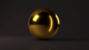 Altın Küre 3D render