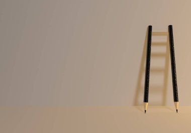 hedefe ulaşmak için başarı merdiveni kavramı