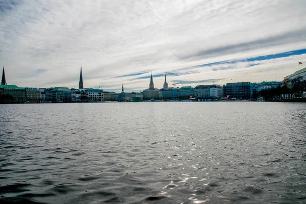 Lago Alster ad Amburgo — Foto Stock