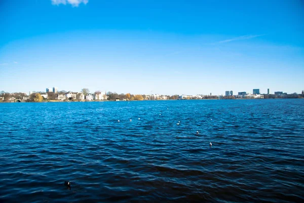 stock image hamburg alster lake 