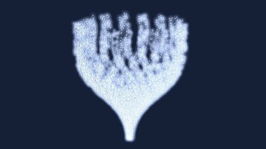 parçacık şekil 3D çizimi