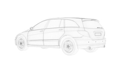 Anahattı hazırlanmış bir nesneyi 3D işleme 