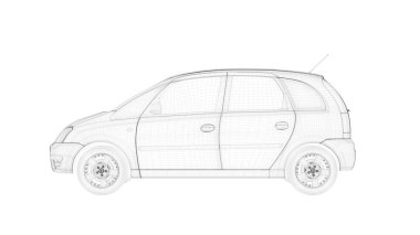 Anahattı hazırlanmış bir nesneyi 3D işleme 