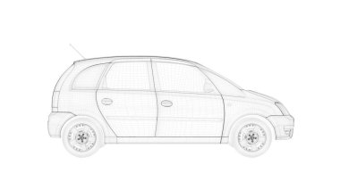 Anahattı hazırlanmış bir nesneyi 3D işleme 