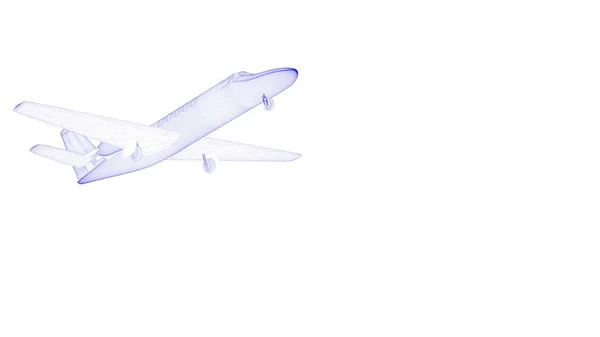3D-Darstellung eines skizzierten Objekts — Stockfoto