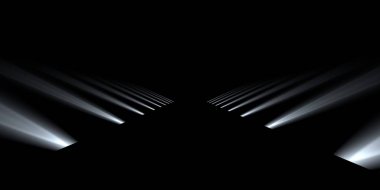 fütüristik bir yol 3D render