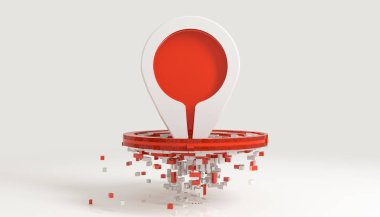 hedefi vurun ve en iyi kavramı üzerinde beyaz 3d render izole olmak