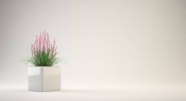 saksıyı iç ya da kavramsal tasarımı için 3D render