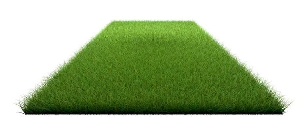 Representación 3d de un parche de hierba aislado en blanco para la arquitectura —  Fotos de Stock