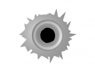 Beyaz arka plan üzerinde izole kurşun 3D render