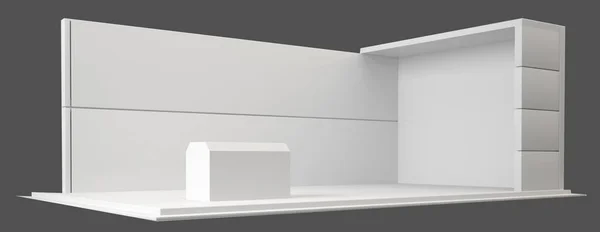 Exhibition stand plain used for mock-ups and branding and Corpor