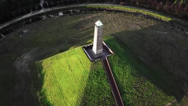 Tower shot from top by a drone — Stock Video