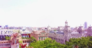 İspanya Barcelona ana kare dönme fotoğraf makinesi