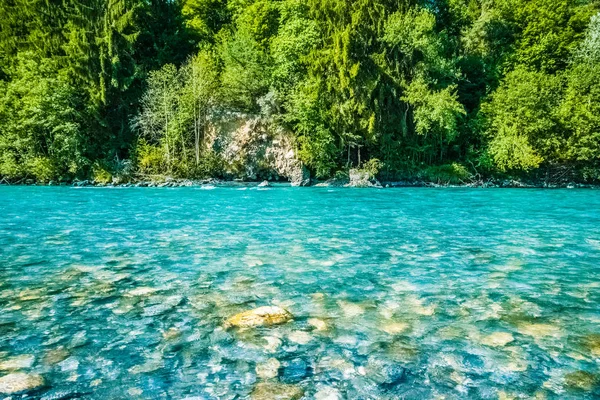 Entspannende Aussicht mit Wasser und natürlichen Elementen an einem sonnigen Tag eur — Stockfoto