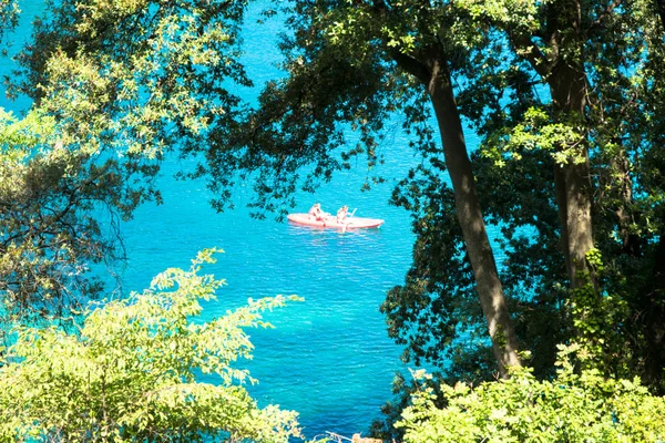 Relajante vista con agua y elementos naturales en un día soleado Eur — Foto de Stock