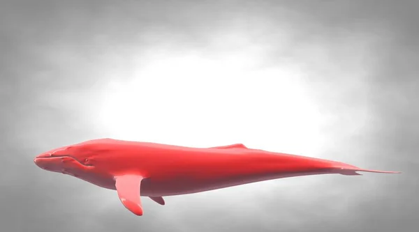フィンと水泳反射型の魚の形の 3 d レンダリング — ストック写真