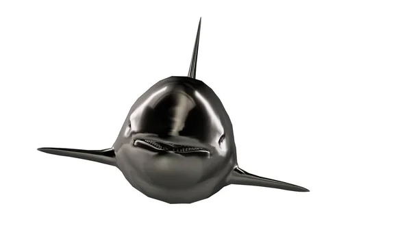 3D-weergave van een reflecterende dolfijn dier op een achtergrond — Stockfoto