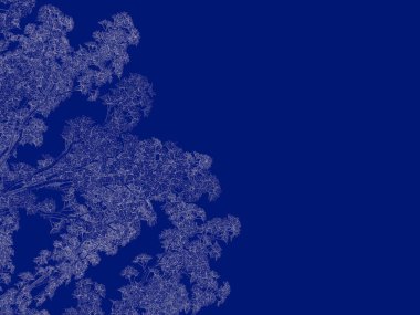 Seviyelendirilmiş ağacının bir 3B oluşturma blueprint üzerinde izole mavi arka