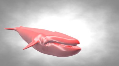 bir arka plan üzerinde yansıtıcı bir büyük Wahle 3D render