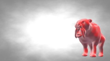 bir yansıtıcı kaplan hayvan arka plan üzerinde 3D render