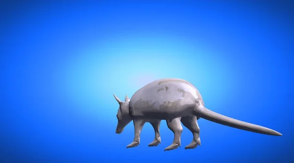3D рендеринг отражающего животного пожирателя муравьёв на заднем плане — стоковое фото