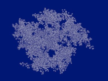 3D render anahatlı bir Bush üzerinde izole mavi arka blueprint