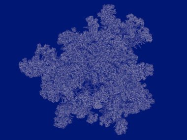 Seviyelendirilmiş ağacının bir 3B oluşturma blueprint üzerinde izole mavi arka