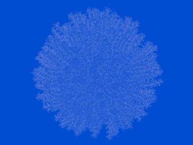 Seviyelendirilmiş siyah ağaç izole yeşil kenarlı bir 3D render