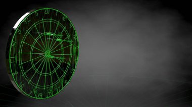 karanlık bir siyah adam bir yansıtıcı dart oyunu 3D render