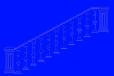 üzerinde mavi bir adam izole bir demiryolu planı 3D render