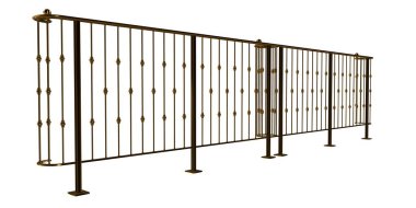 üzerinde beyaz bir backgrou izole bir altın merdiven Ray 3B oluşturma