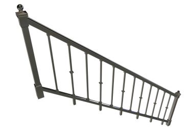 beyaz zemin üzerinde bir merdiven Ray 3B oluşturma