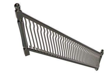 beyaz zemin üzerinde bir merdiven Ray 3B oluşturma