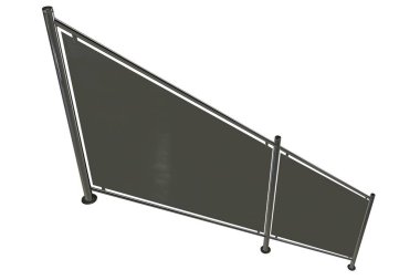 beyaz zemin üzerinde bir merdiven Ray 3B oluşturma