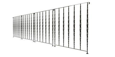 üzerinde beyaz bir backgro izole bir metal merdiven Ray 3B oluşturma