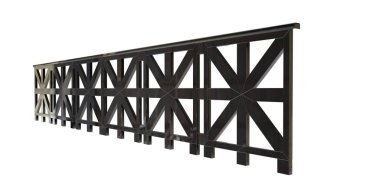 üzerinde beyaz bir backgro izole bir metal merdiven Ray 3B oluşturma