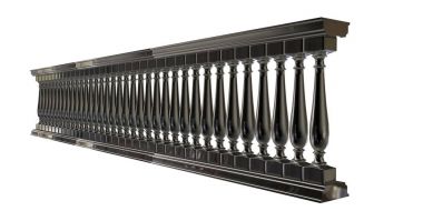 üzerinde beyaz bir backgro izole bir metal merdiven Ray 3B oluşturma